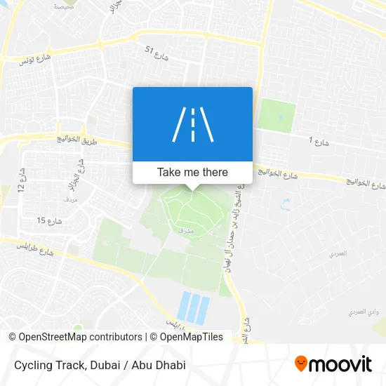 Cycling Track map