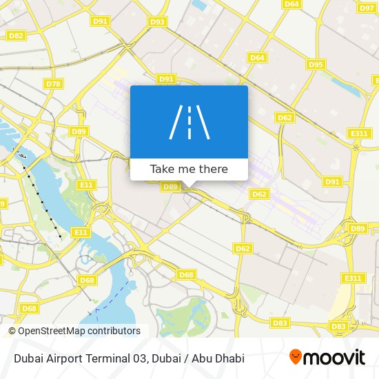 Dubai Airport Terminal 03 map