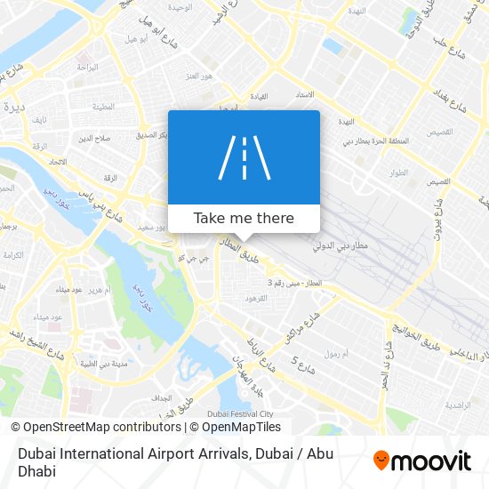Dubai International Airport Arrivals map