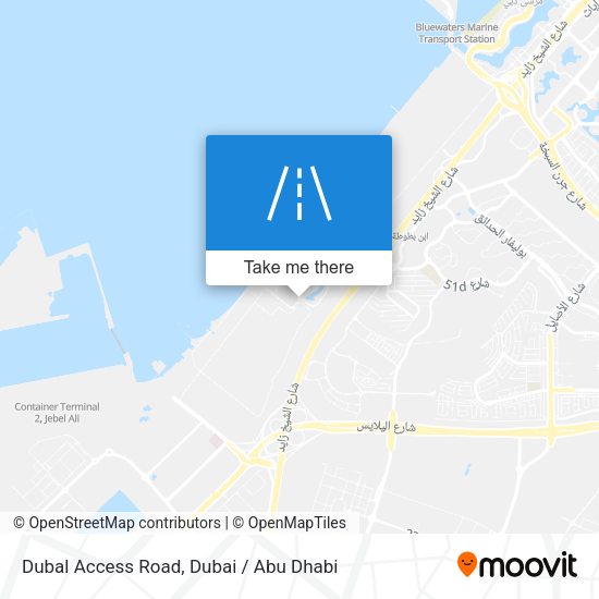 Dubal Access Road map