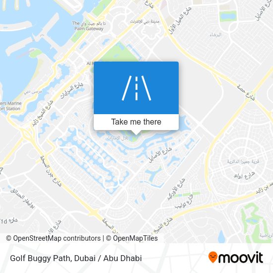 Golf Buggy Path map