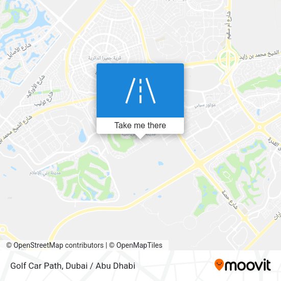Golf Car Path map