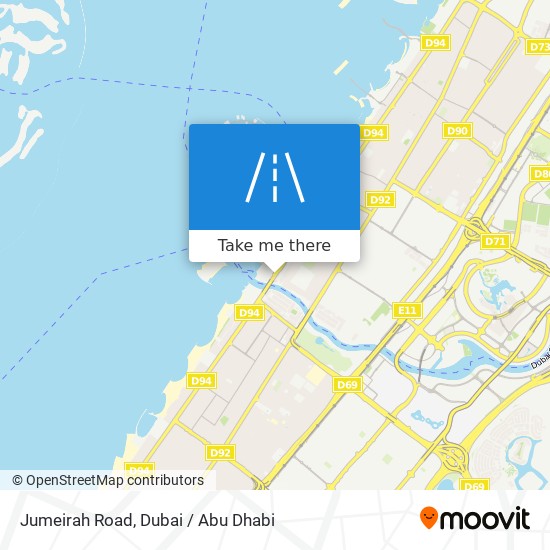 Jumeirah Road map