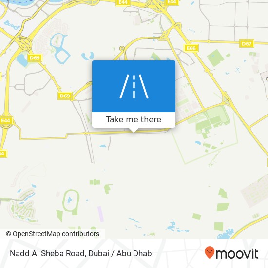Nadd Al Sheba Road map