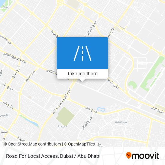 Road For Local Access map