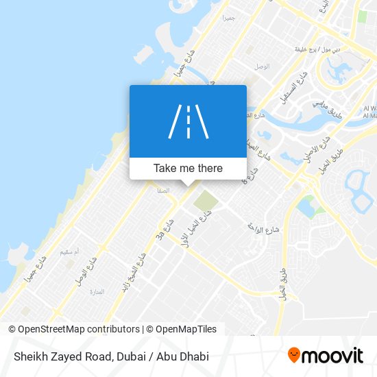 Sheikh Zayed Road map