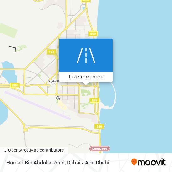Hamad Bin Abdulla Road map