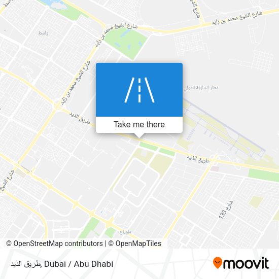 طريق الذيد map