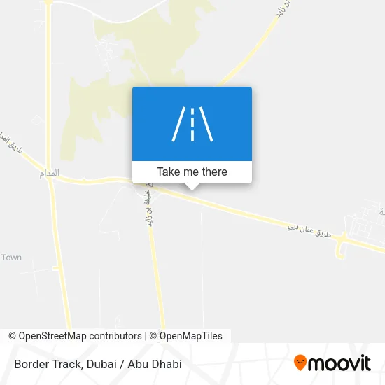 Border Track map