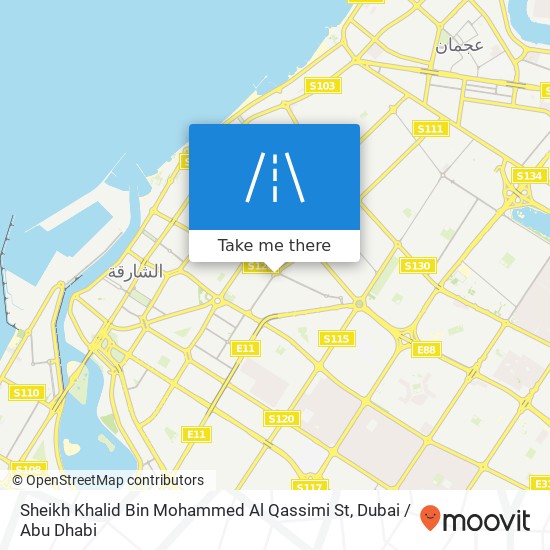 Sheikh Khalid Bin Mohammed Al Qassimi St map