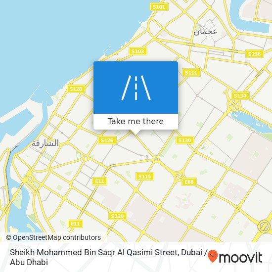 Sheikh Mohammed Bin Saqr Al Qasimi Street map