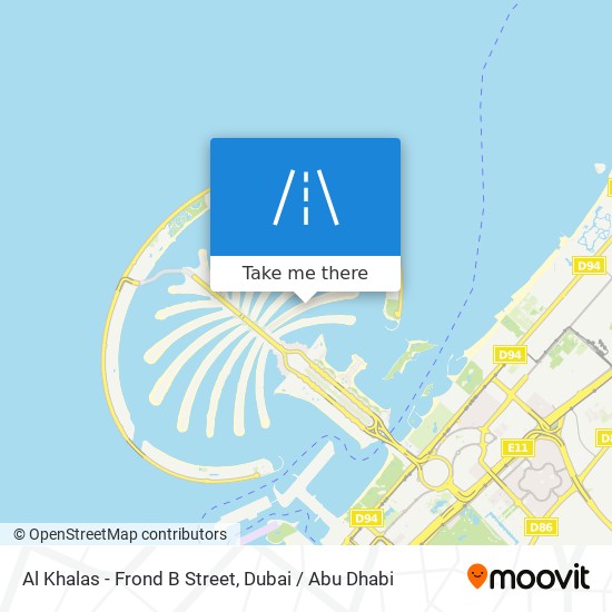 Al Khalas - Frond B Street map