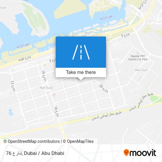 شارع 76 map