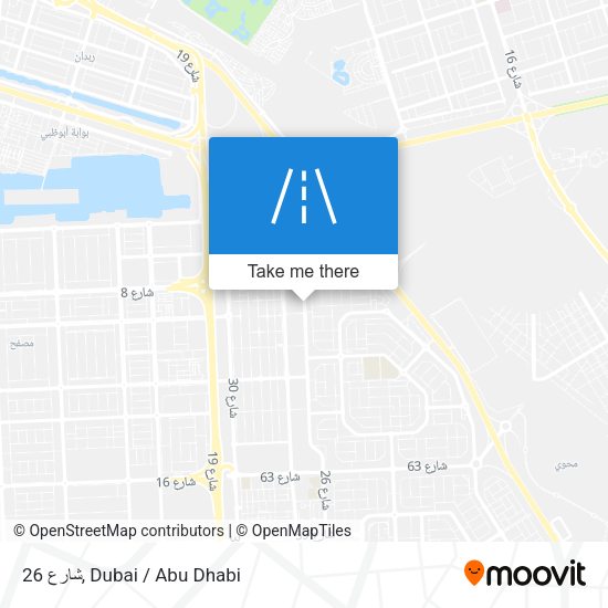 شارع 26 map