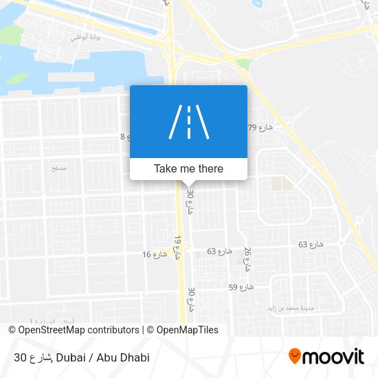 شارع 30 map