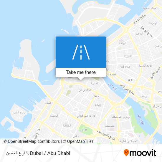 شارع الحصن map