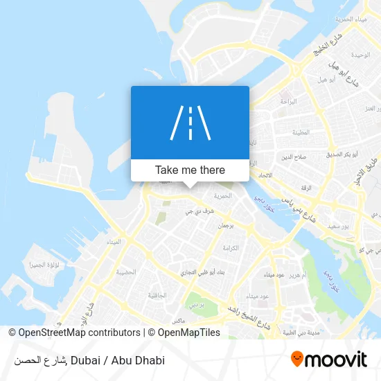 شارع الحصن map
