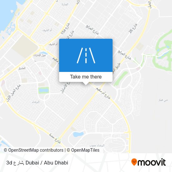 3d شارع map