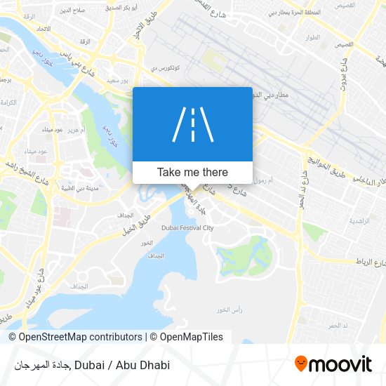 جادة المهرجان map