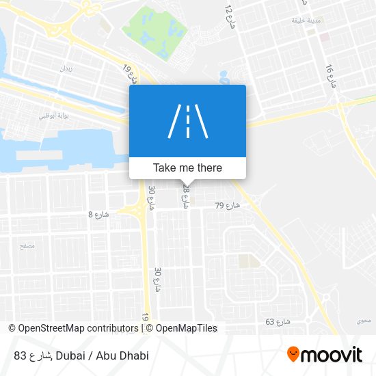 شارع 83 map