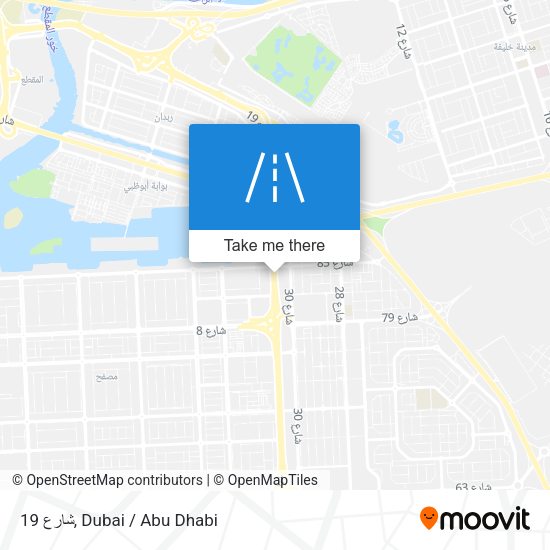 شارع 19 map
