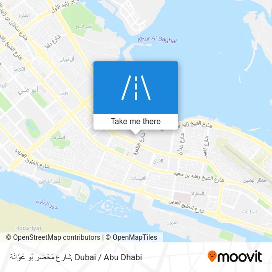 شارع مَحْضَر بُو عُوَّانَة map