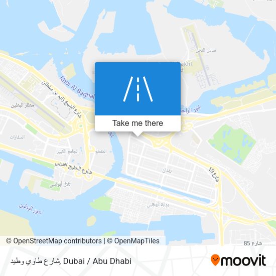 شارع طاوي وطيد map