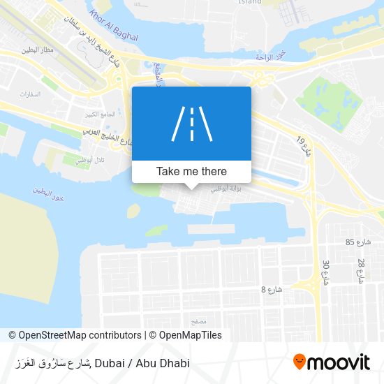 شارع سَارُوق الغَرَز map