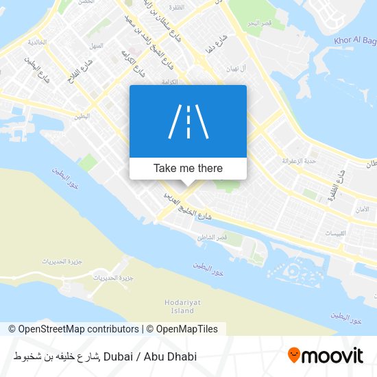 شارع خليفه بن شخبوط map