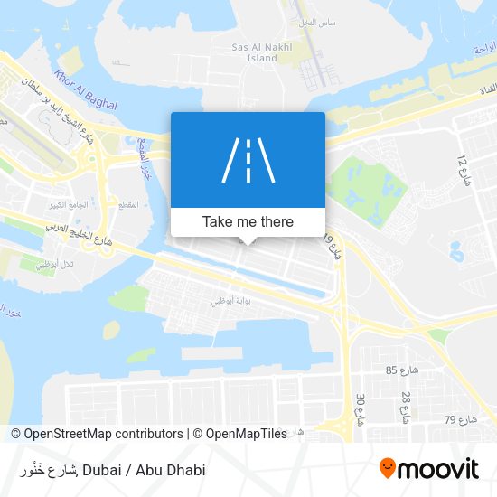 شارع خَنُّور map
