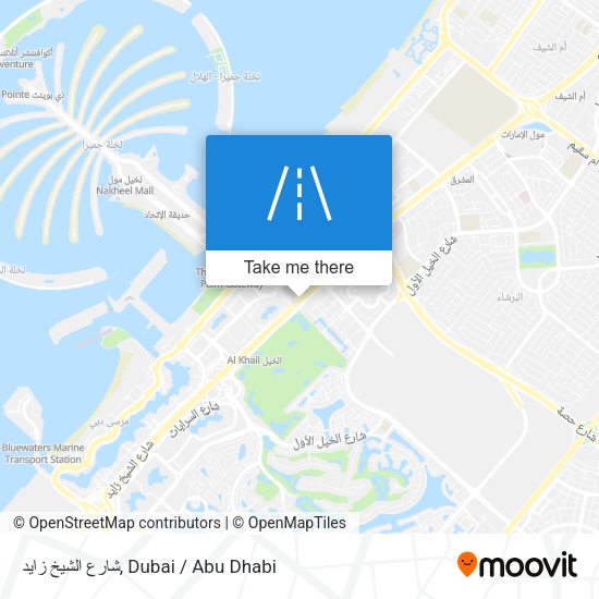 شارع الشيخ زايد map