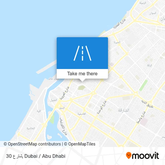 شارع 30 map