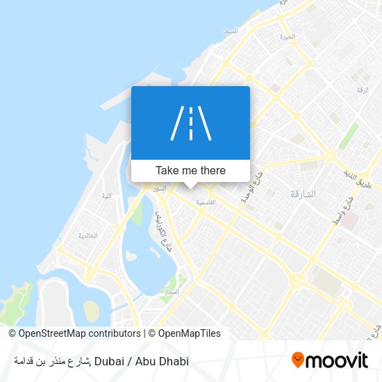 شارع منذر بن قدامة map