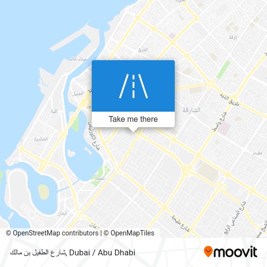 شارع الطفيل بن مالك map