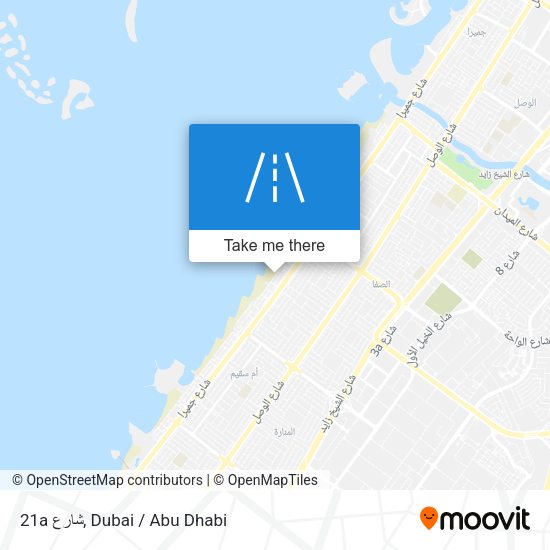 21a شارع map