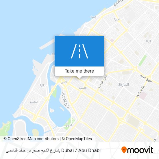 شارع الشيخ صقر بن خالد القاسمي map