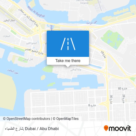 شارع الظمياء map