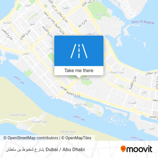 شارع شخبوط بن سلطان map