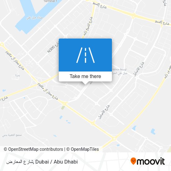 شارع المعارض map