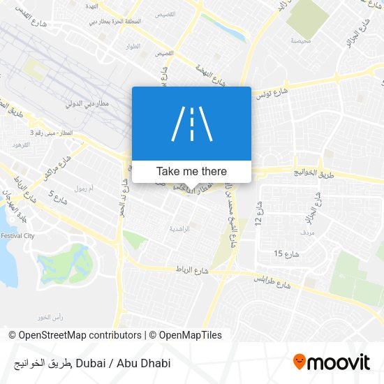 طريق الخوانيج map