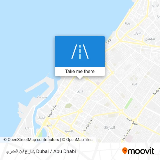 شارع ابن العنيزي map