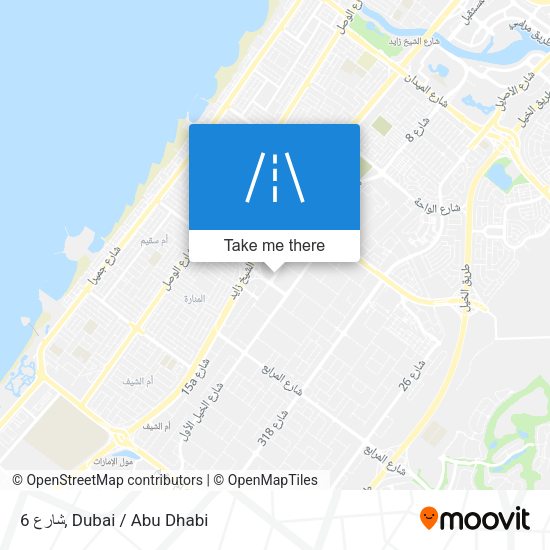 شارع 6 map