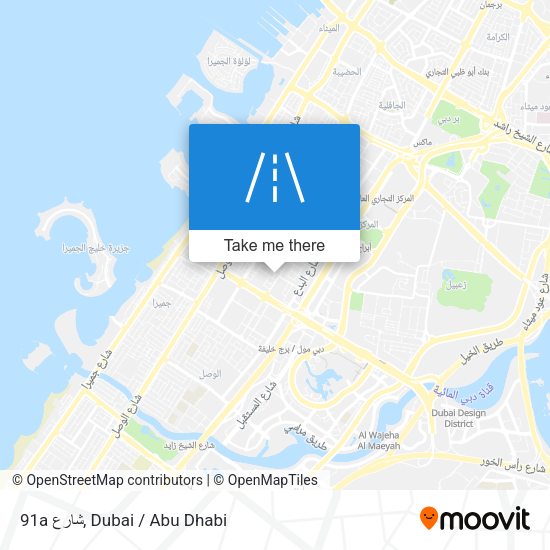 91a شارع map