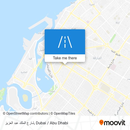 شارع الملك عبد العزيز map