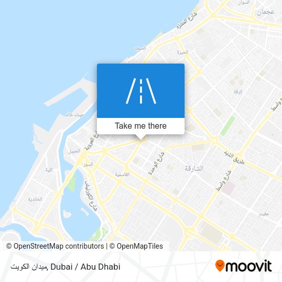 ميدان الكويت map