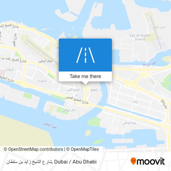 شارع الشيخ زايد بن سلطان map
