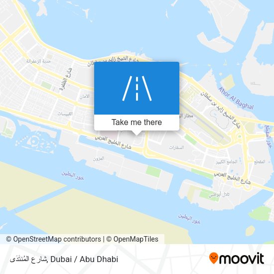 شارع المُنتَدَى map