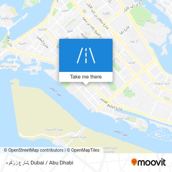 شارع زَرْكُوه map