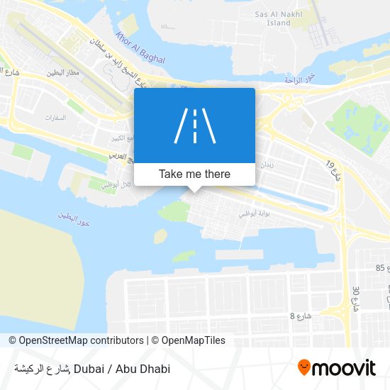 شارع الركيشة map