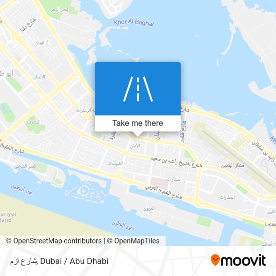 شارع آزَم map